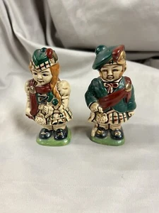 Saleros y pimienta vintage para parejas escocesas sin marca S - Imagen 1 de 8