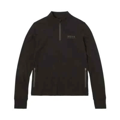 Indian Motorcycle Women's Quarter Zip Performance Top, Black | 2864951 - Image 1 of 4