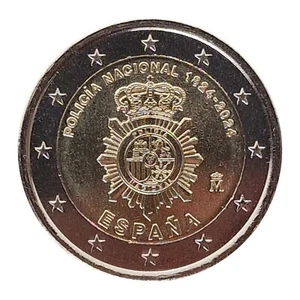2 Euro Münze Spanien 2024 Policía Nacional - Nationale Polizei Sondermünze - Bild 1 von 1