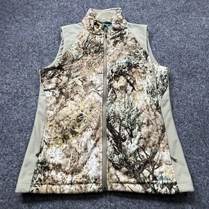 Cabela's OutfitHER Camo Vest Womens Size Medium Zonz Western Lined Hunting Zip - Picture 1 of 13