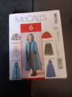 MCCALL'S BUTTERICK Girls Coat Shawl Throw Lined Caplets Capes UNCUT Sz 2 3 4 5 