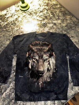 Мужские наушники The Mountain Native American Theme Wolf с круглым вырезом L 2011 - Изображение 1 из 4