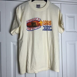 Vtg Vintage 90s 1990s 1993 Boy Scout jamboree vintage t-shirt Men’s size L Large - Picture 1 of 4