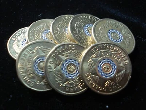 Police Remembrance 2019 $2 dos dólares color moneda aUNC en tarjeta 2X2 - Imagen 1 de 3