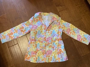 Gymboree Mädchen Jacke Schmetterling Blüten Blumen Mantel Baumwolle Gr. 7-8 - Bild 1 von 1