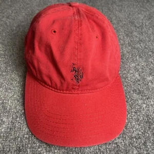 U.S. Polo Assn. Red Strapback Hat - Cotton (Casual, One Size) - Picture 1 of 11