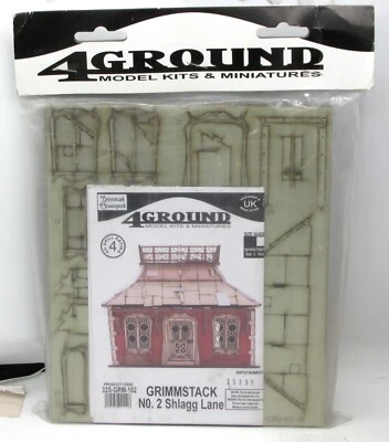4Ground 32S-GRM-102 Grimmstack No. 2 Shlagg Lane (32mm Steampunk) Terrain House - Image 1 of 4