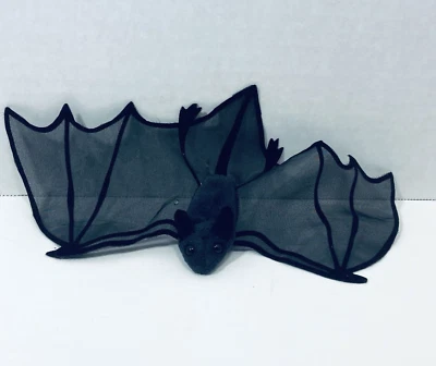 Folkmanis stuffed toy Mini Bat 2612 finger Puppet 4" small soft plush story time - Image 1 of 4