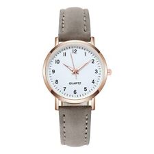Leather Watch Band Quartz Wristwatches Alloy Wrist Watches  Women