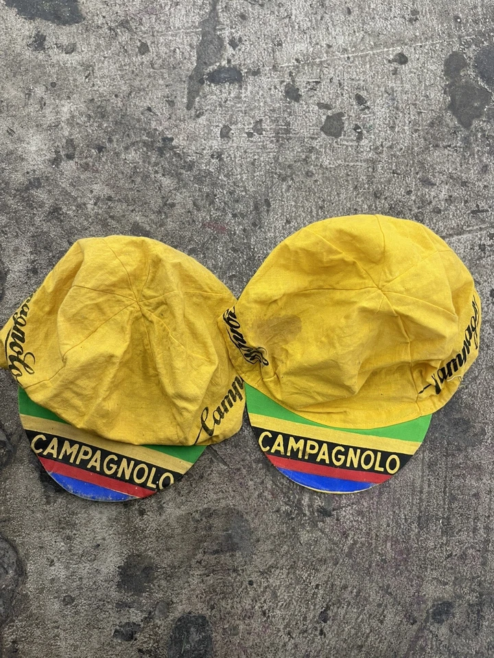 Bicicleta de ciclismo de algodón Campagnolo Campy vintage de la vieja escuela CAP H26 Foto 1 de 4