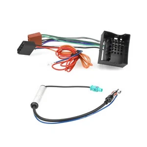 Radioanschlusskabel / DIN-Antennenadapter für Audi Seat Skoda VW mit Quadlock - Picture 1 of 6