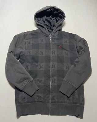 Y2k HURLEY Sudadera con Capucha Niños XL Estampado Completo Sudadera con Capucha Grunge AO8 Foto 1 de 4