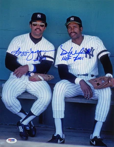 Reggie Jackson & Dave Winfield DUAL SIGNED 11x14 Photo + HOF Yankees ITP PSA/DNA - Picture 1 of 1