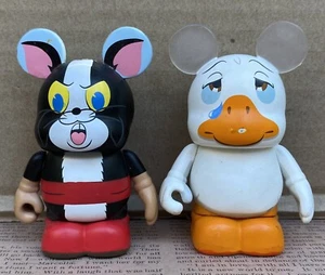 2 Disney Vinylmation SILLY SYMPHONIES SERIES 1 UGLY DUCKLING ROBBER KITTEN 2013 - Picture 1 of 4