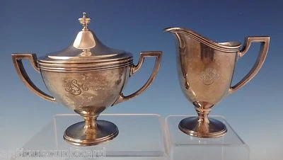 Azúcar y crema de plata esterlina Hamilton alias Gramercy de Tiffany & Co. 2 piezas #0948 Foto 1 de 4