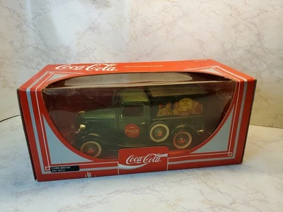Vintage Coca Cola Green Ford Bache Truck #9513 | Open Box CIB |  Diecast France - Image 1 of 4