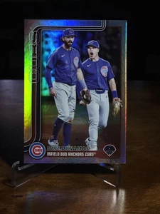 2025 Topps Update Rainbow Foil Dansby Swanson Matt Shaw (RC) Chicago Cubs #US309 - Picture 1 of 2