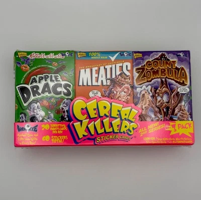 2012 Wax-Eye CEREAL KILLERS Series 2 Trading Card Sealed Mini Cereal Box Set - Image 1 of 4