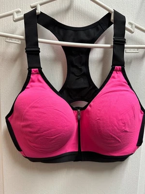 Victoria's Secret Sujetador Deportivo Mujer Rosa y Negro Talla 36C/ NUEVO SIN ETIQUETAS A27 Foto 1 de 2