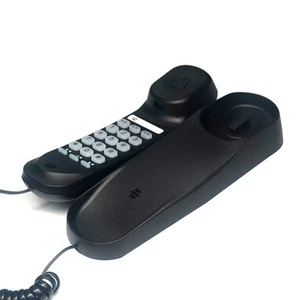 Sleek Black and White Wall Mounted Corded Telephone with Essential Features - Zdjęcie 1 z 5