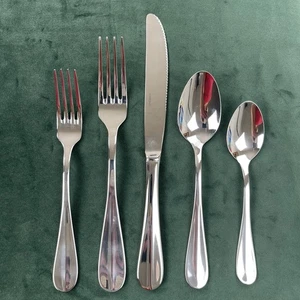 Oneida Edelstahl BAGUE Besteck 5 Stück Gedeck Gabel Löffel Messer - Bild 1 von 12