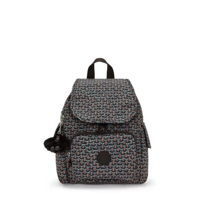 Kipling Backpack CITY PACK MINI Small GEO FEATHER Print FW2025 £88