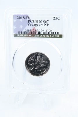 2018-D PCGS MS67 Voyageurs NP Quarter Business Strike 25C - Image 1 of 2