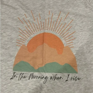CANVAS Tee "In the Morning when I rise" Heathered Gray SS Graphic Tee Size XL - Picture 1 of 6