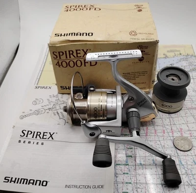 CARRETE DE PESCA GIRATORIO SHIMANO SPIREX 4000FD QUICKFIRE II FLUIDRIVE DYNA-BALANCE Foto 1 de 4