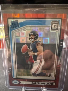 2024 PANINI DONRUSS CALEB WILLIAMS RATED ROOKIE OPTIC PREVIEW RED PANDORA #327 - Picture 1 of 3