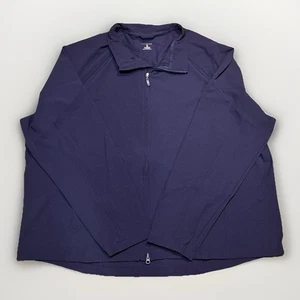 Lands’ End Men’s Golf Jacket 3XL True Navy Full Zip Windbreaker Lightweight NWOT - Picture 1 of 4
