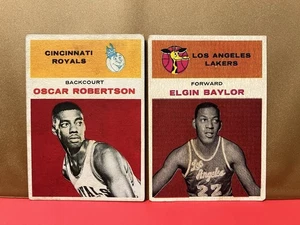 “1961 Fleer” NOVELTY CARDS Oscar Robertson & Elgin Baylor “rookie cards”See Desc - Picture 1 of 2