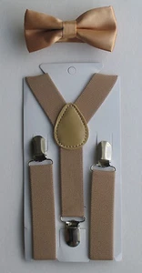 New Suspender and Bow Tie Sets for Boys Girls Kids Child Children -Ship from USA - Picture 1 of 61