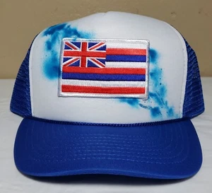 Hawaiian Flag Trucker Hat - Picture 1 of 6