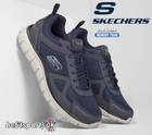 SKECHERS MENS SHOES NAVY WALKING MEMORY FOAM SOFT SKETCHERS TRAINER BLUE 8 9 10