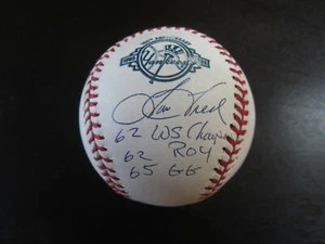 Tom Tresh Autograph Signed Yankees 100 Anny Baseball 3 Inscription (B1) - Picture 1 of 1