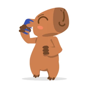 Autoaufkleber Sticker Lustiger Capybara Aufkleber 9X9 cm - Picture 1 of 1