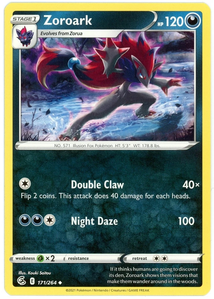Zoroark - 171/264 - Fusion Strike - Pokemon - LP/NM - Never Played - Image 1 of 1