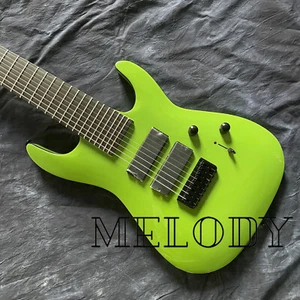 Factory Unbranded Green 8 Strings Electric Guitar Rosewood Fretboard HH Pickups - Picture 1 of 7
