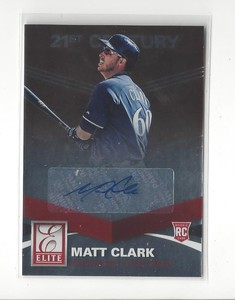 2015 Elite 21st Century #34 Matt Clark AUTOGRAPH Brewers