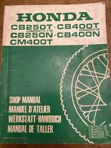 RARE HONDA CB250 CB400 English Deutsch Italiano Espanol Maual Handbuch - Picture 1 of 7