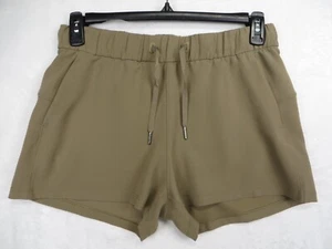 Lululemon Size 8 Softstreme Shorts Taupe Hi Rise Cinch Waist 2.5" Inseam - Picture 1 of 9