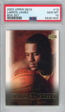 Graded 2003-04 Upper Deck LeBron James #13 Box Set Rookie Card PSA 10 Mint