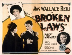 Broken Laws Lobby Card Wallace Reid Ramsey Wallace Percy Marmont Old Movie Photo