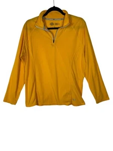Dickies Performance Yellow Pullover 1/4 Zip Shirt Men's Size L - Picture 1 of 7