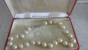 PEARL NECKLACE MADE ENGLAND PAT 655195/50 42 CM LONG - Picture 1 of 2