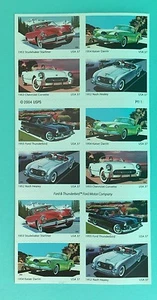 US SC# 3931 - 3935 "AMÉRICA EN MOVIMIENTO: COCHES DEPORTIVOS AÑOS 50" FOLLETO DE 20 Nuevo - Imagen 1 de 4