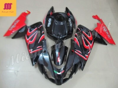 Kit de carenado para Aprilia RS125 2006-2011 juego de cubierta de carrocería de inyección negro rojo Foto 1 de 4