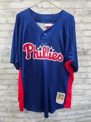 Roy Halladay #34 PHILADELPHIA Phillies Authentic Mitchell Ness Jersey XL 48 - Image 1 of 4