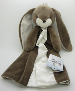 Bunny By Bay Nibble Bunny Buddy Blanket Brown Baby Security Blanket